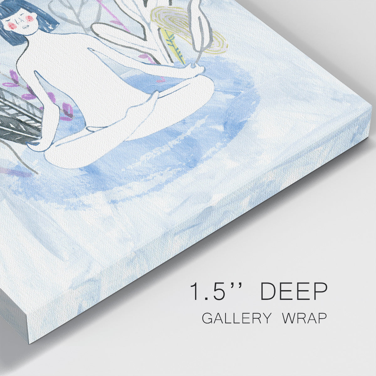 Meditation Garden Yoga III-Premium Gallery Wrapped Canvas - Ready to Hang
