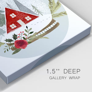 Snow Globe Village Collection C-Premium Gallery Wrapped Canvas - Ready to Hang