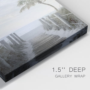 Palm Walk Premium Gallery Wrapped Canvas - Ready to Hang