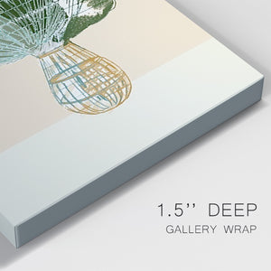 Woven Tropical Leaf II Premium Gallery Wrapped Canvas - Ready to Hang