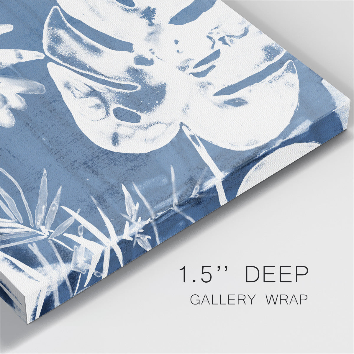 Tropical Indigo Impressions IV-Premium Gallery Wrapped Canvas - Ready to Hang