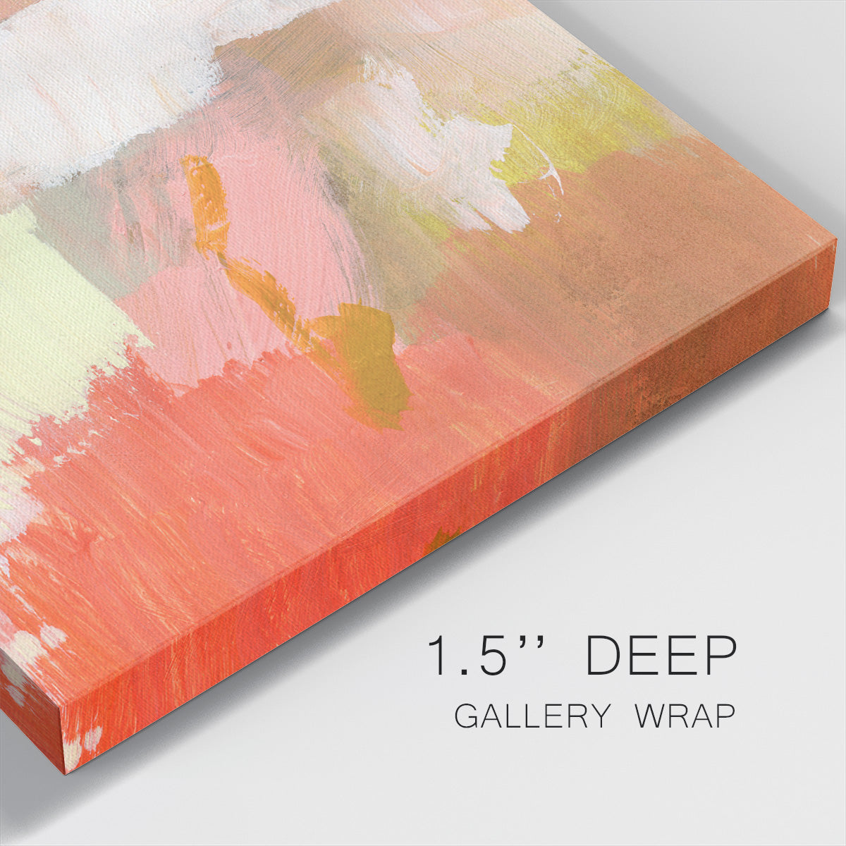 Yellow and Blush II-Premium Gallery Wrapped Canvas - Ready to Hang