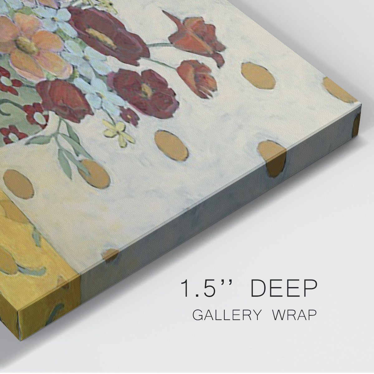 Flowerscape II Premium Gallery Wrapped Canvas - Ready to Hang