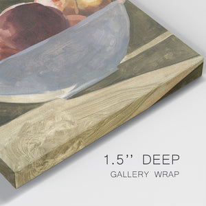 Bowl of Peaches II-Premium Gallery Wrapped Canvas - Ready to Hang