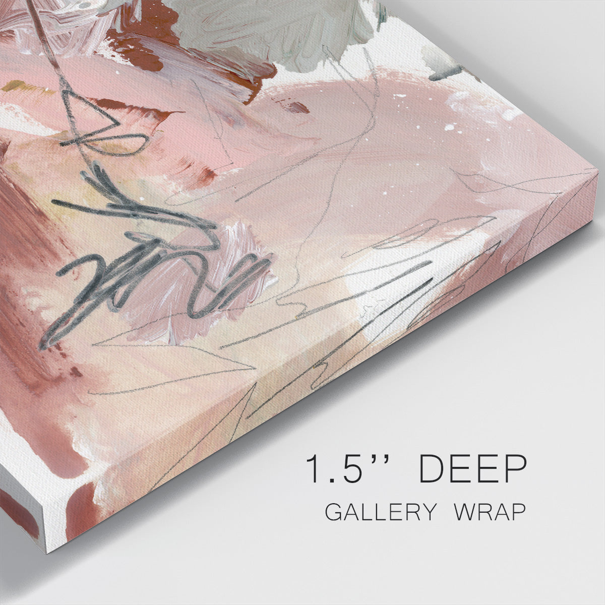 Pale Scribble II-Premium Gallery Wrapped Canvas - Ready to Hang