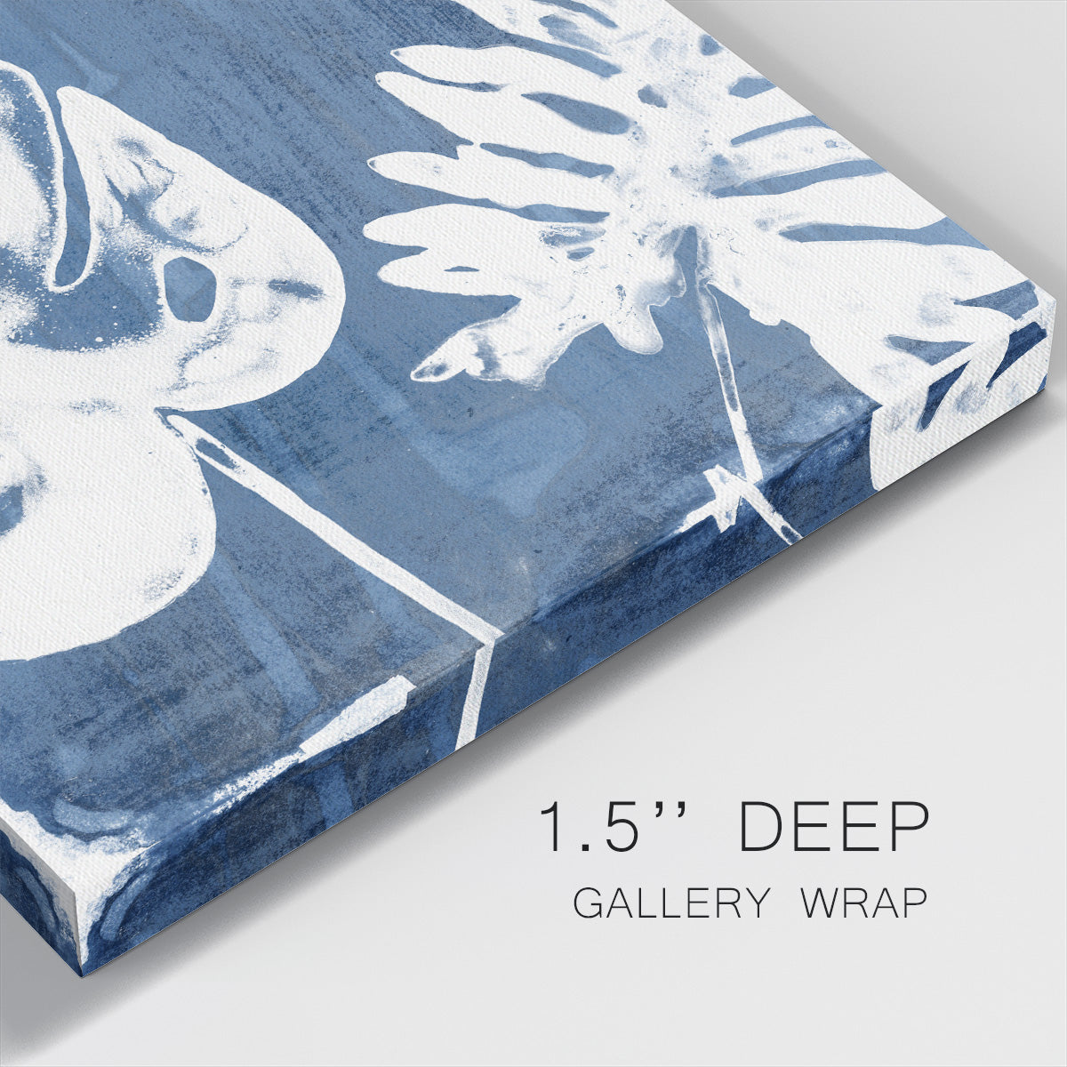 Tropical Indigo Impressions I-Premium Gallery Wrapped Canvas - Ready to Hang