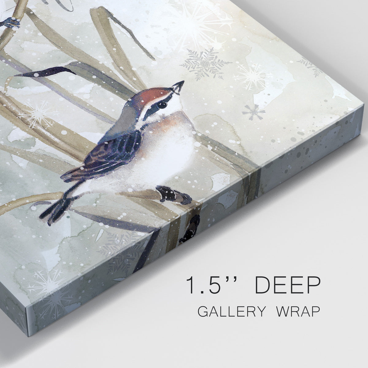Winter Birds Noel-Premium Gallery Wrapped Canvas - Ready to Hang