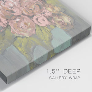 Blush Pink Flowers I-Premium Gallery Wrapped Canvas - Ready to Hang