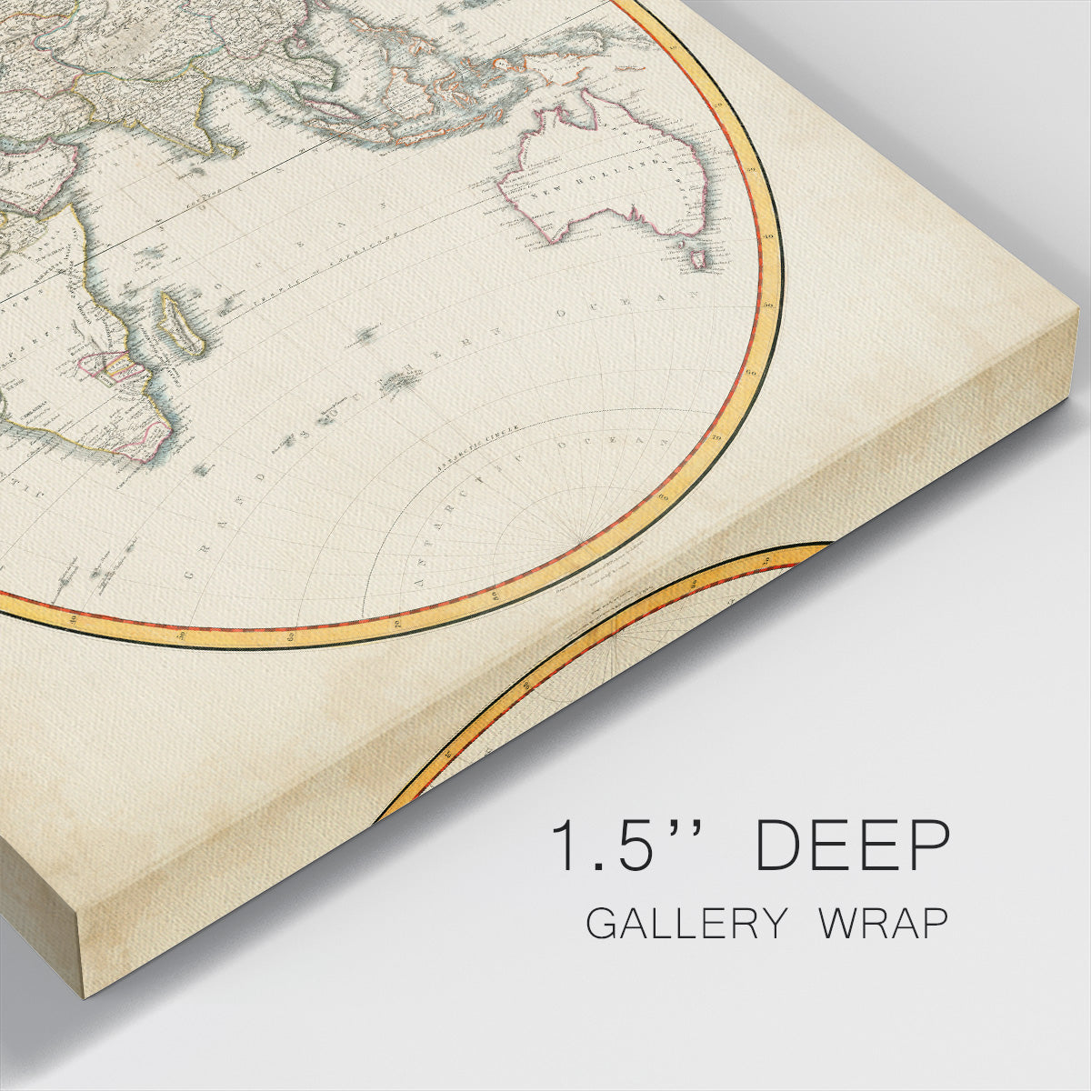 1812 Eastern Hemisphere-Premium Gallery Wrapped Canvas - Ready to Hang