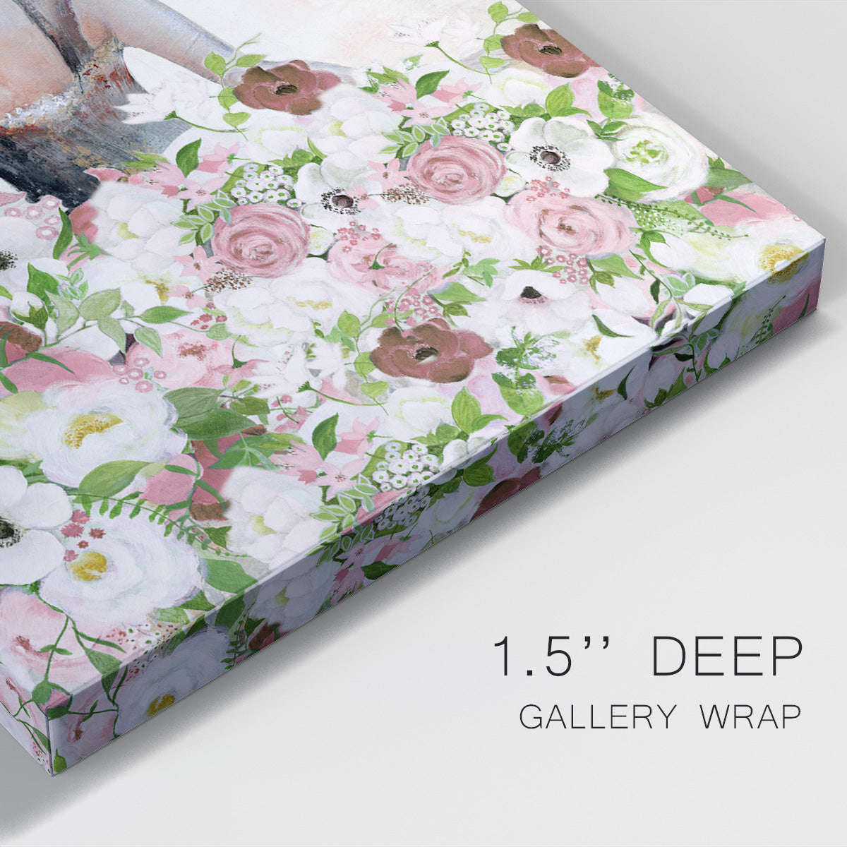 Beautiful Floral Contemplation I Premium Gallery Wrapped Canvas - Ready to Hang