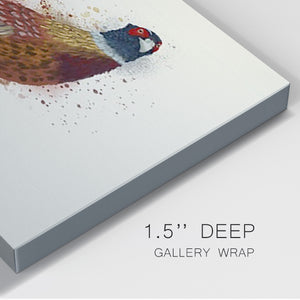 Pheasant Splash 2 Premium Gallery Wrapped Canvas - Ready to Hang