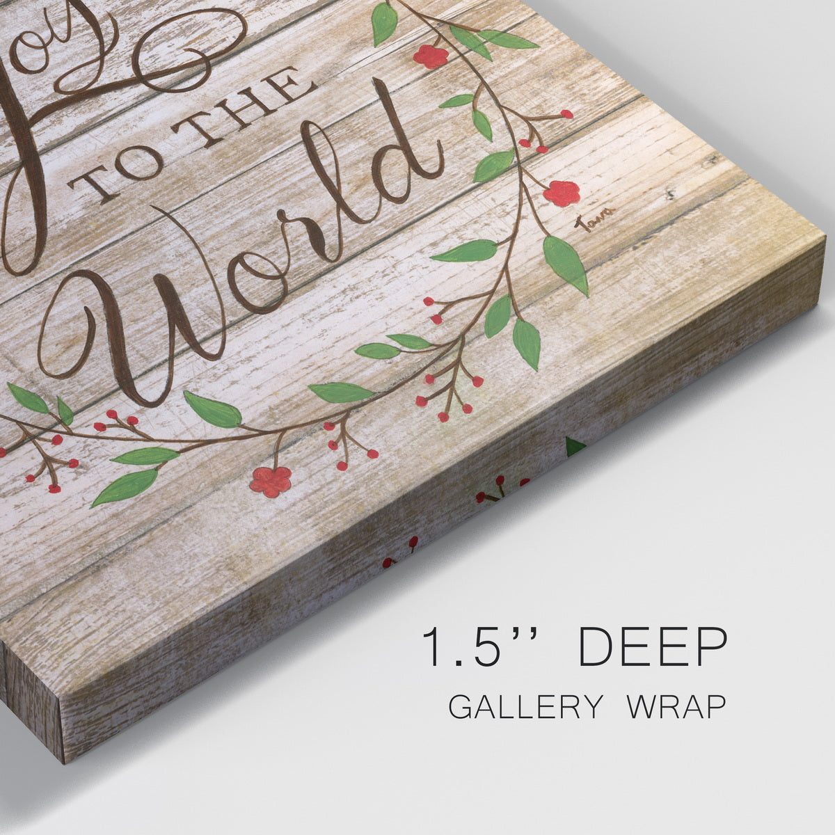 Joy To The World-Premium Gallery Wrapped Canvas - Ready to Hang
