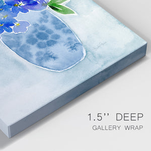 Blue Bouquet I Premium Gallery Wrapped Canvas - Ready to Hang