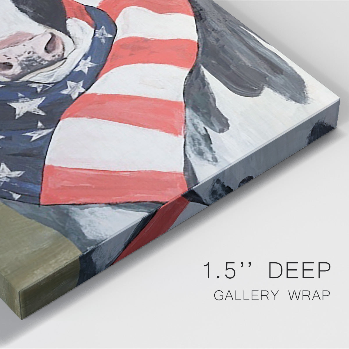 American Cow I Premium Gallery Wrapped Canvas - Ready to Hang