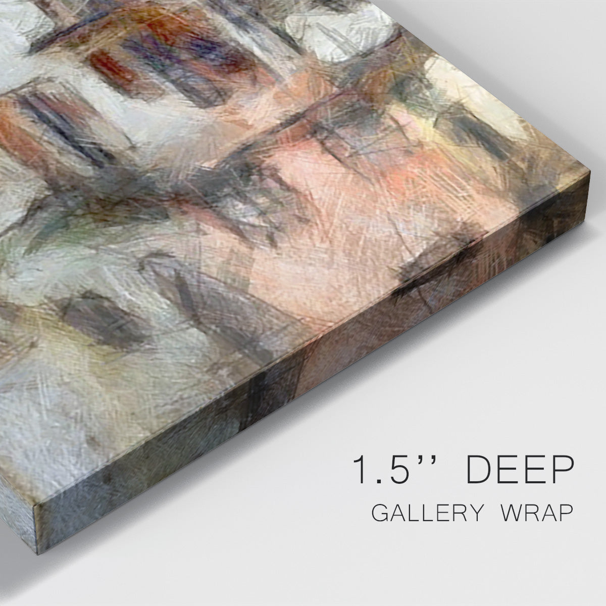Stacked Houses III Premium Gallery Wrapped Canvas - Ready to Hang