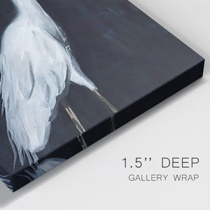 Calm Great Egret II Premium Gallery Wrapped Canvas - Ready to Hang