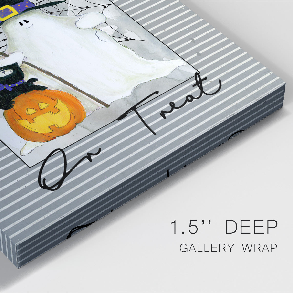 Trick or Treat Ghost Premium Gallery Wrapped Canvas - Ready to Hang