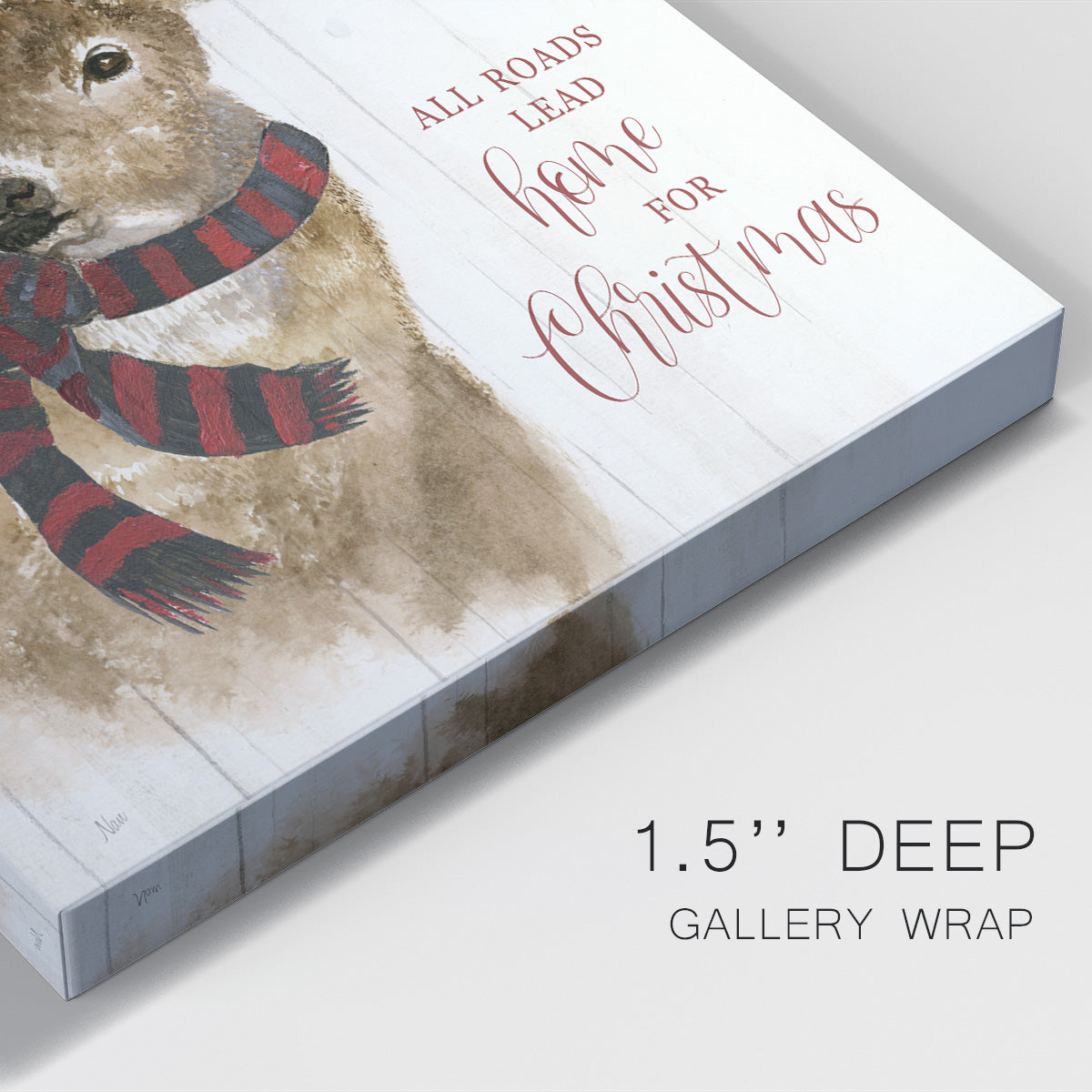 All Roads Lead Home Deer Premium Gallery Wrapped Canvas - Ready to Hang