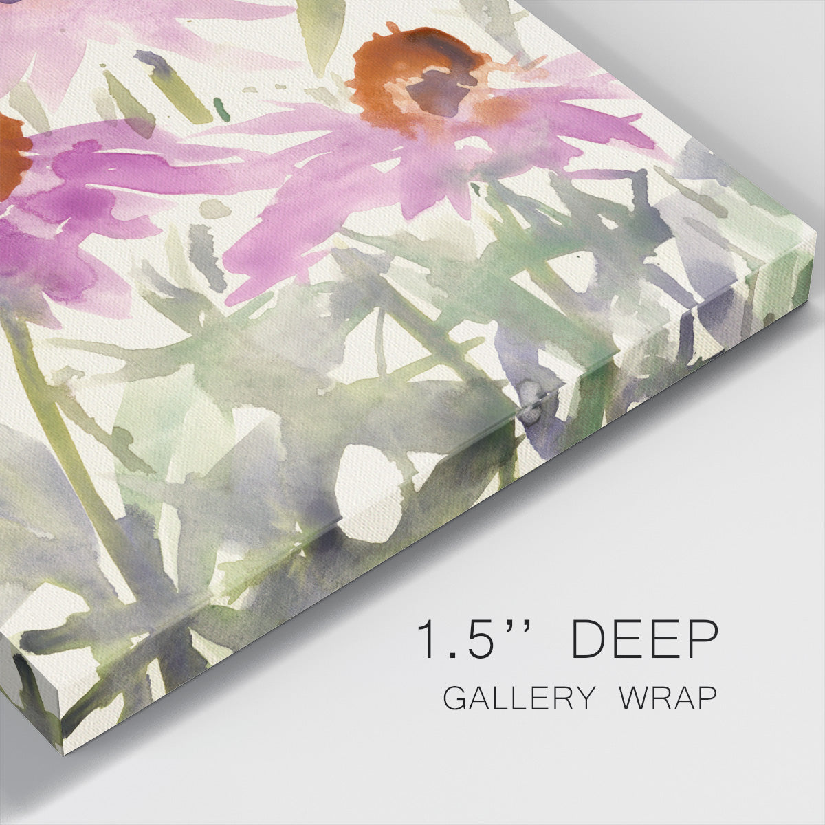 Daisy Garden Views II-Premium Gallery Wrapped Canvas - Ready to Hang