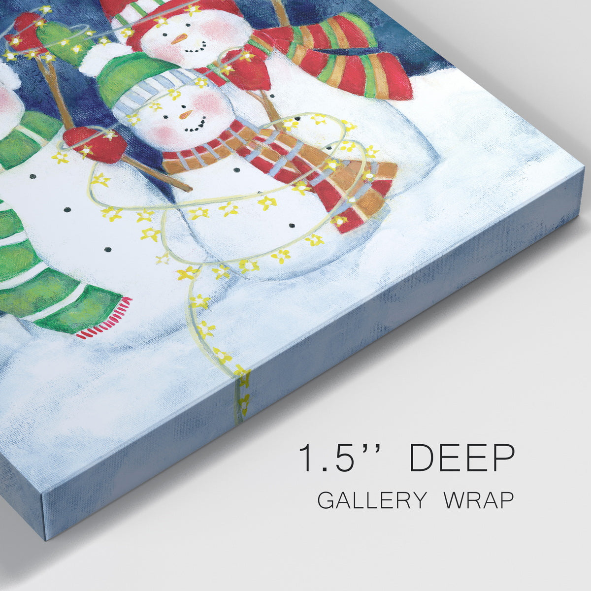 Festive Lights I-Premium Gallery Wrapped Canvas - Ready to Hang