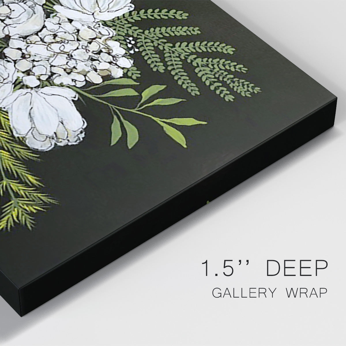 Alabaster Bouquet II Premium Gallery Wrapped Canvas - Ready to Hang