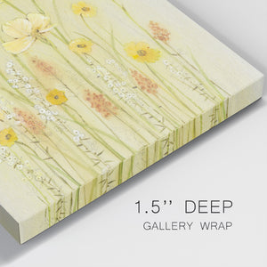 Soft Spring Floral I-Premium Gallery Wrapped Canvas - Ready to Hang