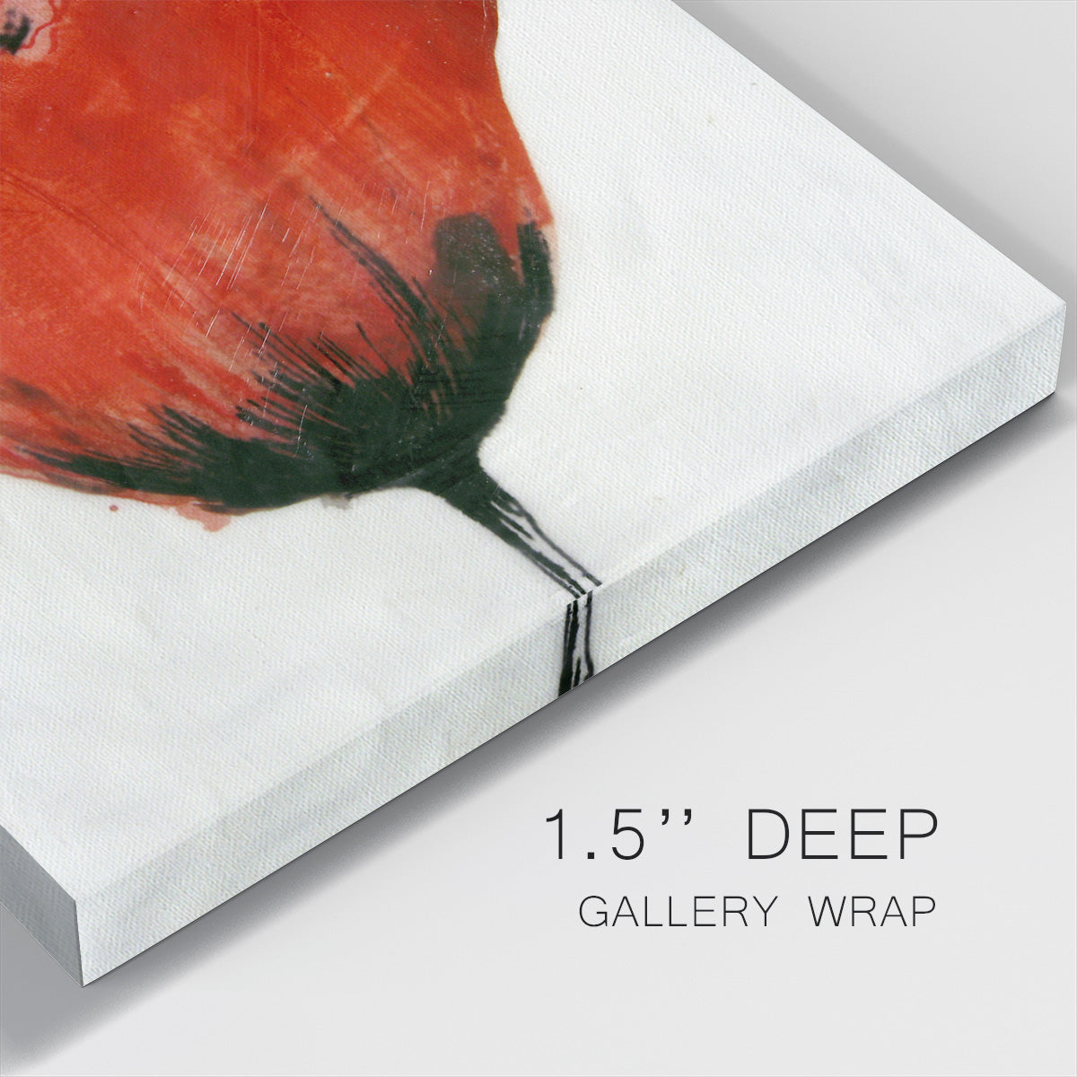 Red Drops IX-Premium Gallery Wrapped Canvas - Ready to Hang