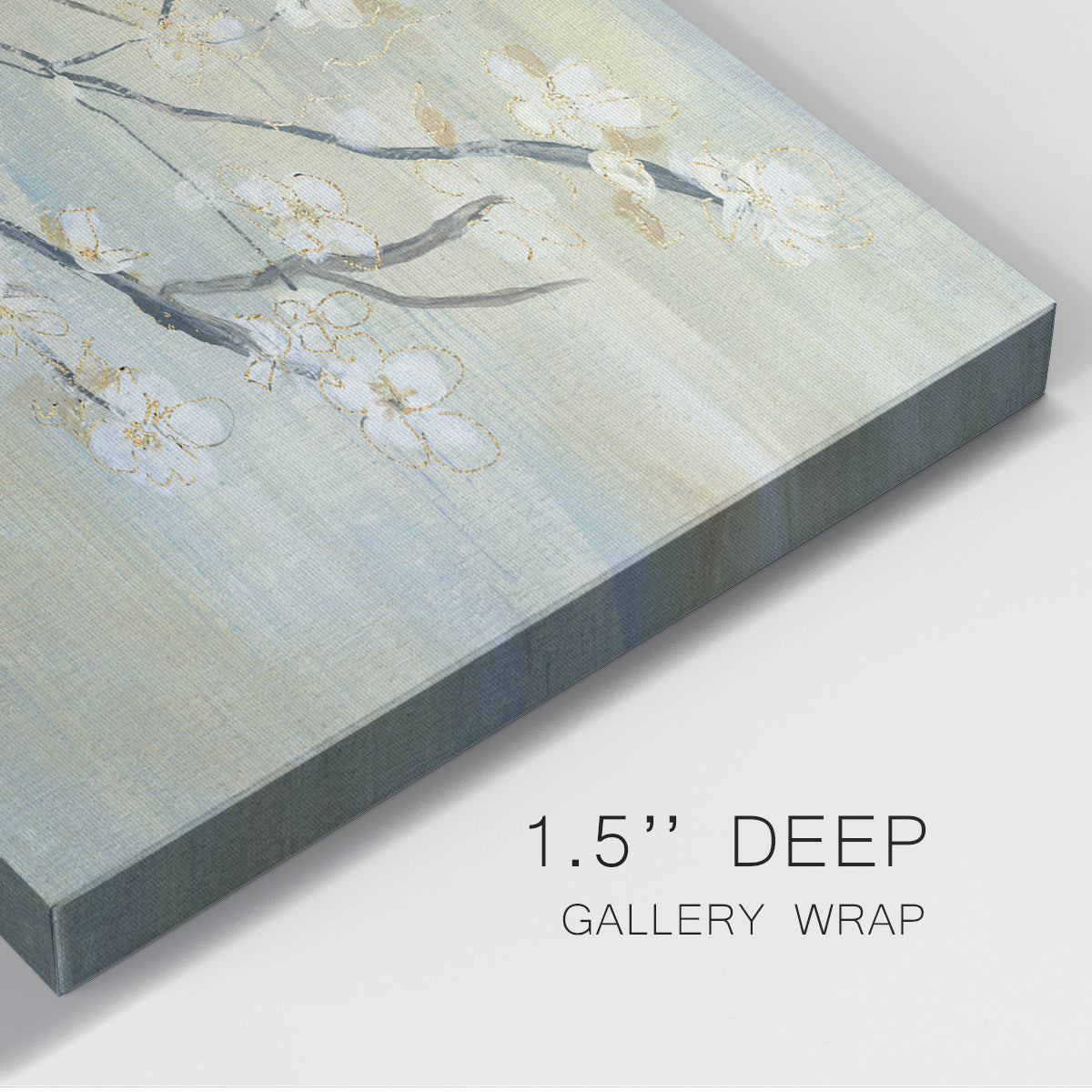 Blossoms & Spring Rain Premium Gallery Wrapped Canvas - Ready to Hang