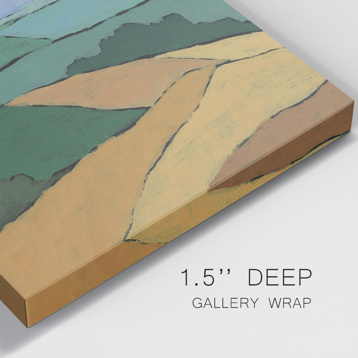 Blocked Topography II-Premium Gallery Wrapped Canvas - Ready to Hang