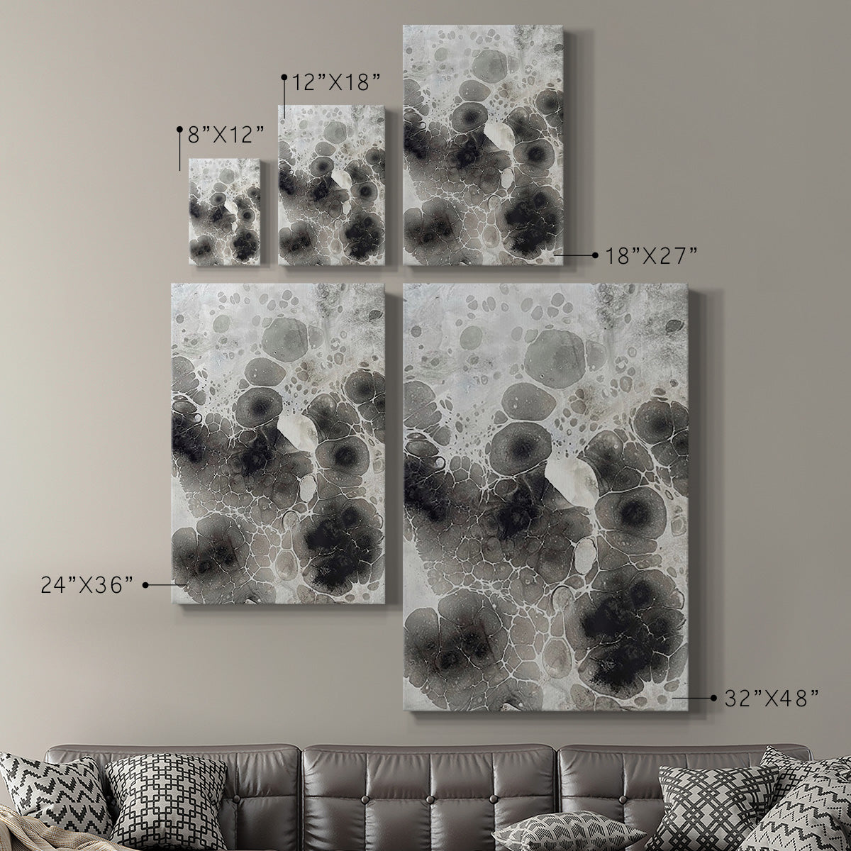 Marbling X Premium Gallery Wrapped Canvas - Ready to Hang