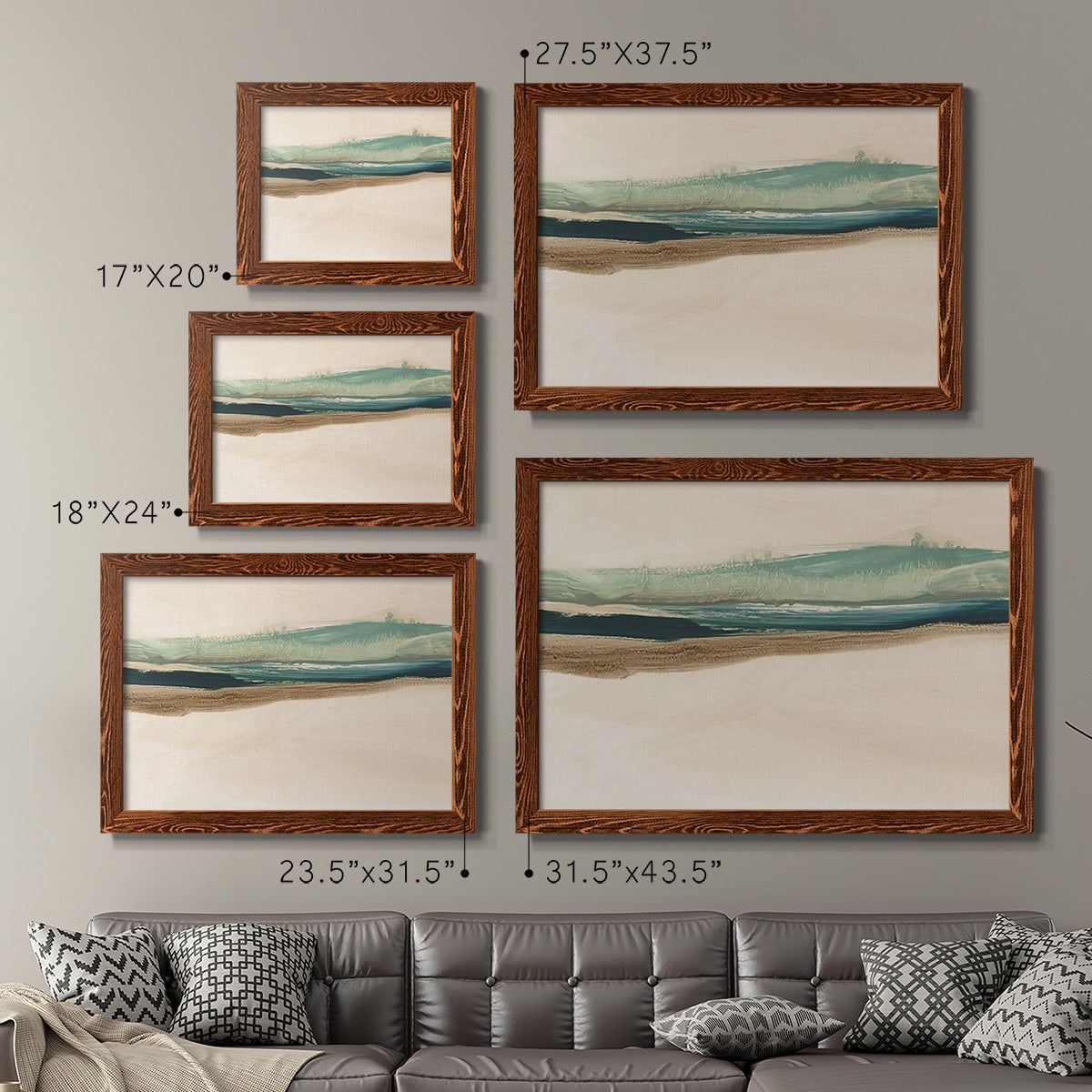 Layered Horizon II-Premium Framed Canvas - Ready to Hang