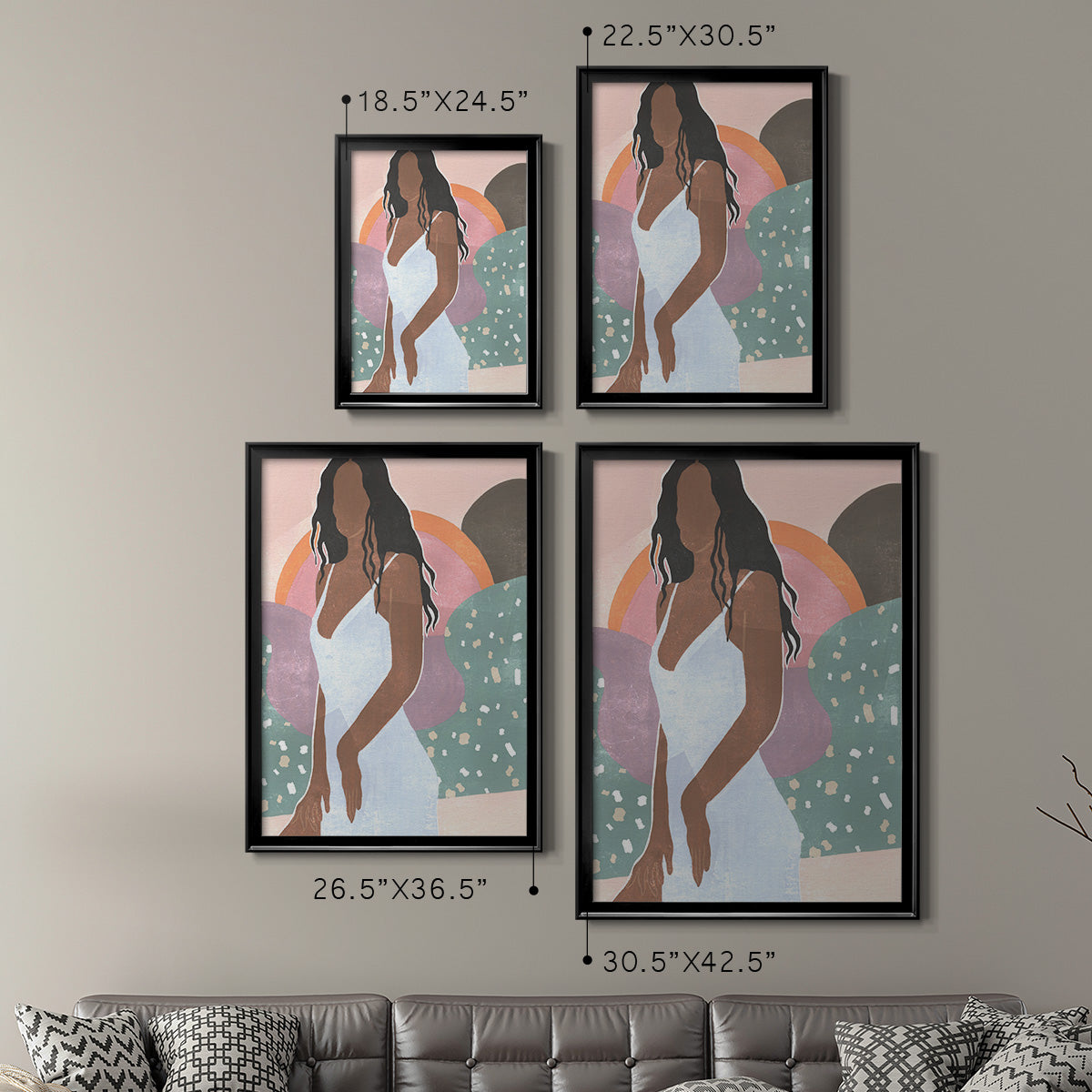 Curly Lady I Premium Framed Print - Ready to Hang