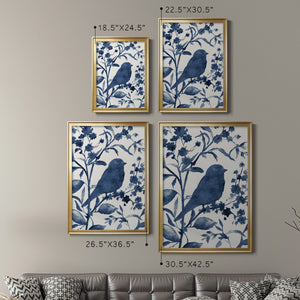 Bluebird Silhouette I Premium Framed Print - Ready to Hang