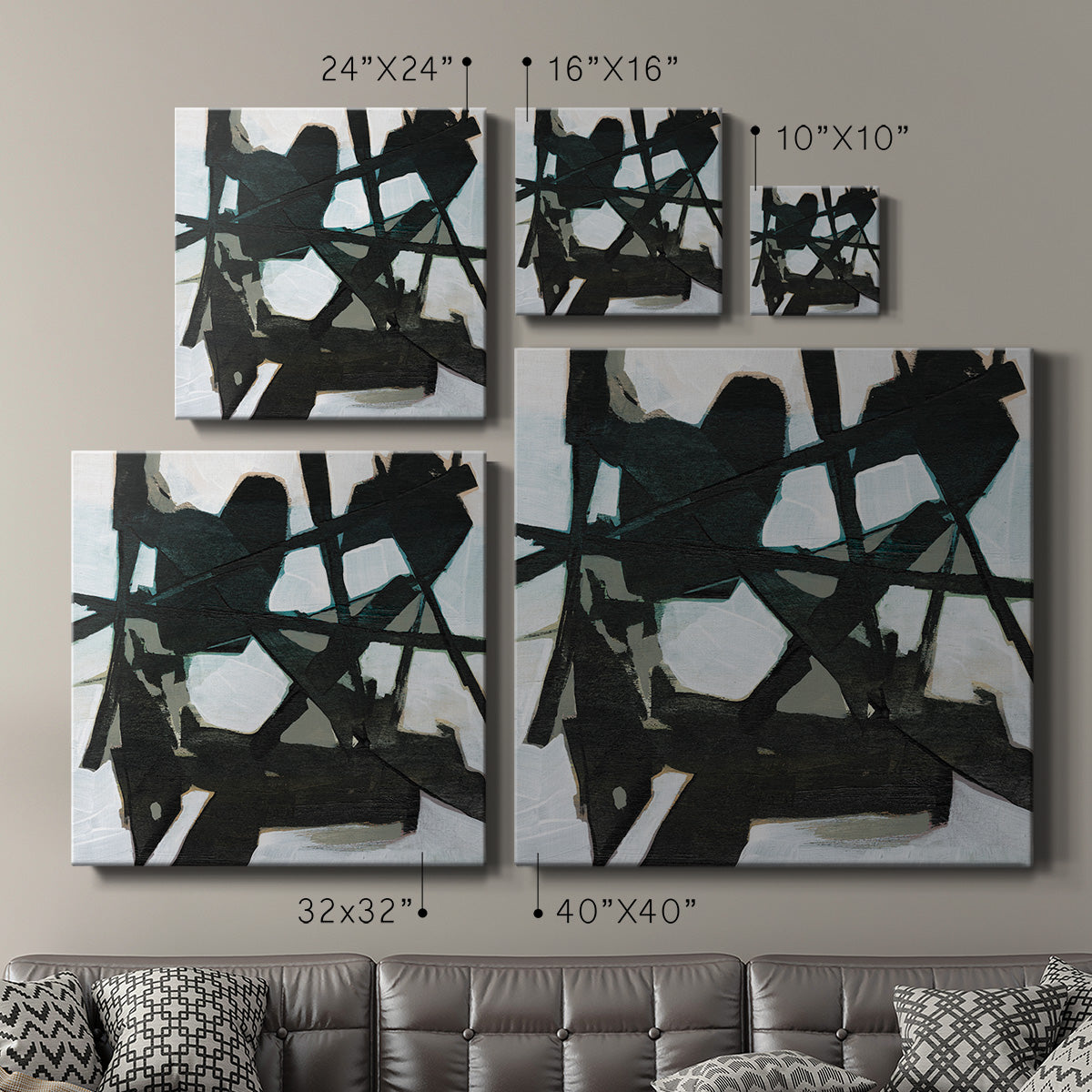 Ode an Kline V-Premium Gallery Wrapped Canvas - Ready to Hang