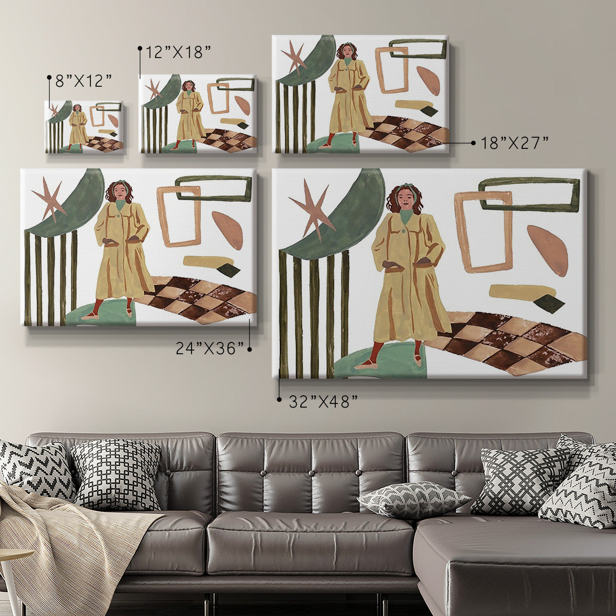 Vintage Vibes VI Premium Gallery Wrapped Canvas - Ready to Hang