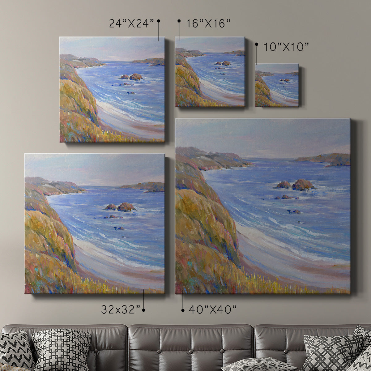 Along the Coast I-Premium Gallery Wrapped Canvas - Ready to Hang