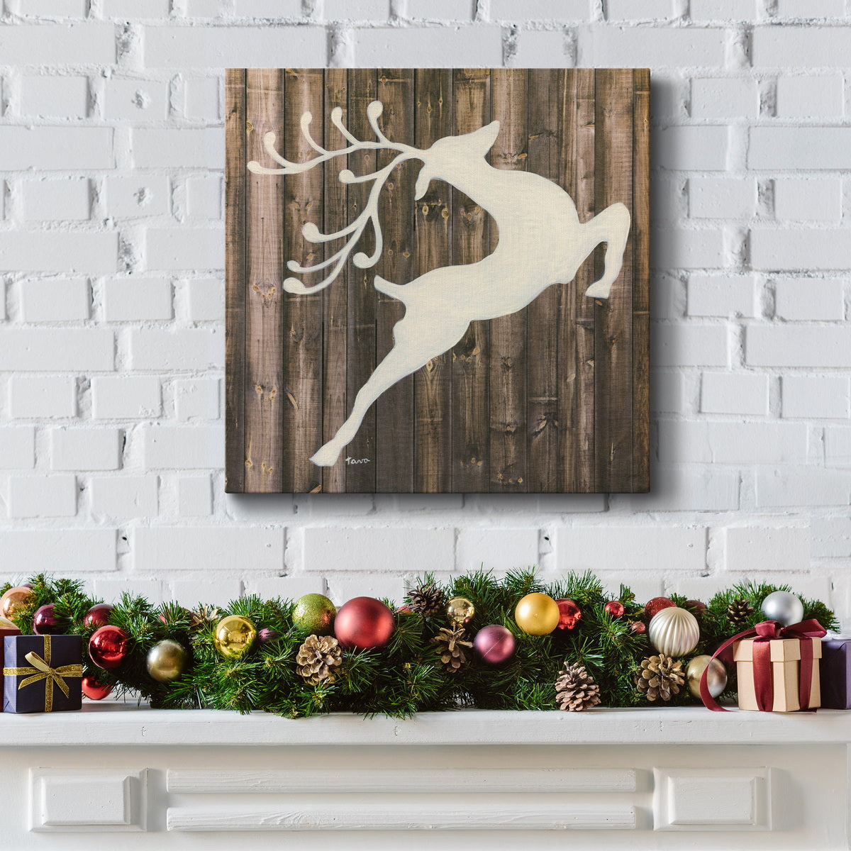 Reindeer-Premium Gallery Wrapped Canvas - Ready to Hang