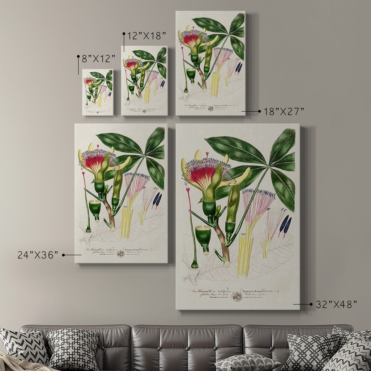 Imperial Tropical Botanical II Premium Gallery Wrapped Canvas - Ready to Hang