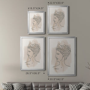 Greek Busts VI Premium Framed Print - Ready to Hang