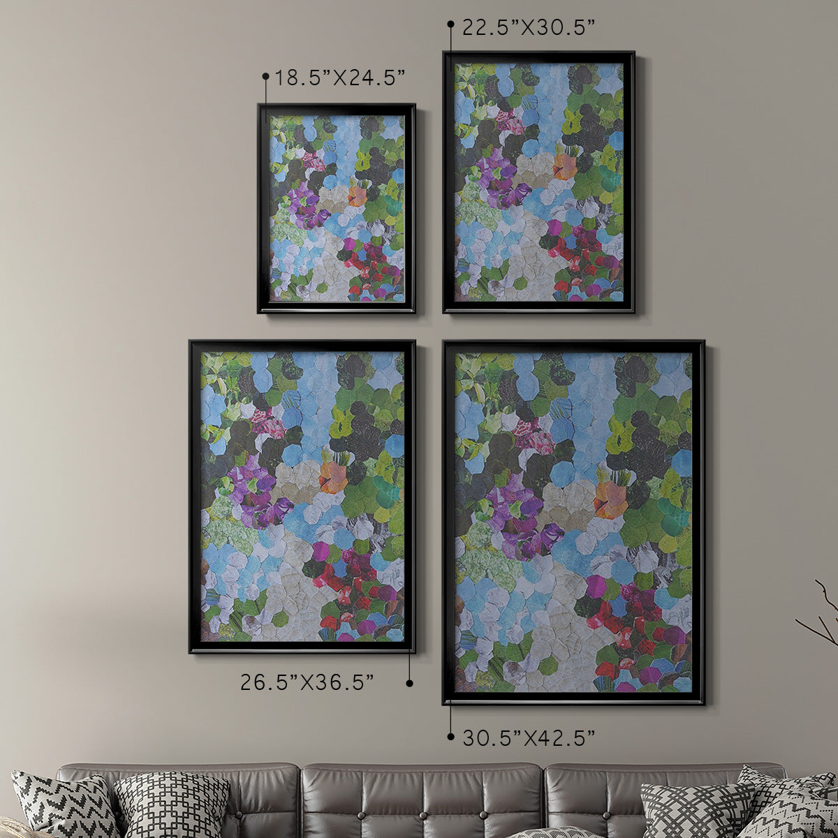Iris Garden Premium Framed Print - Ready to Hang