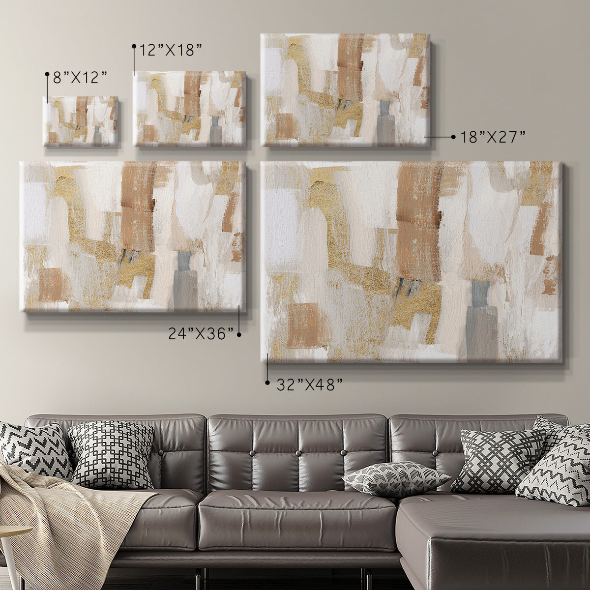 Gold Quartz I Premium Gallery Wrapped Canvas - Ready to Hang