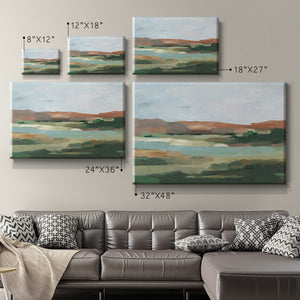 Autumn River Crossing I Premium Gallery Wrapped Canvas - Ready to Hang