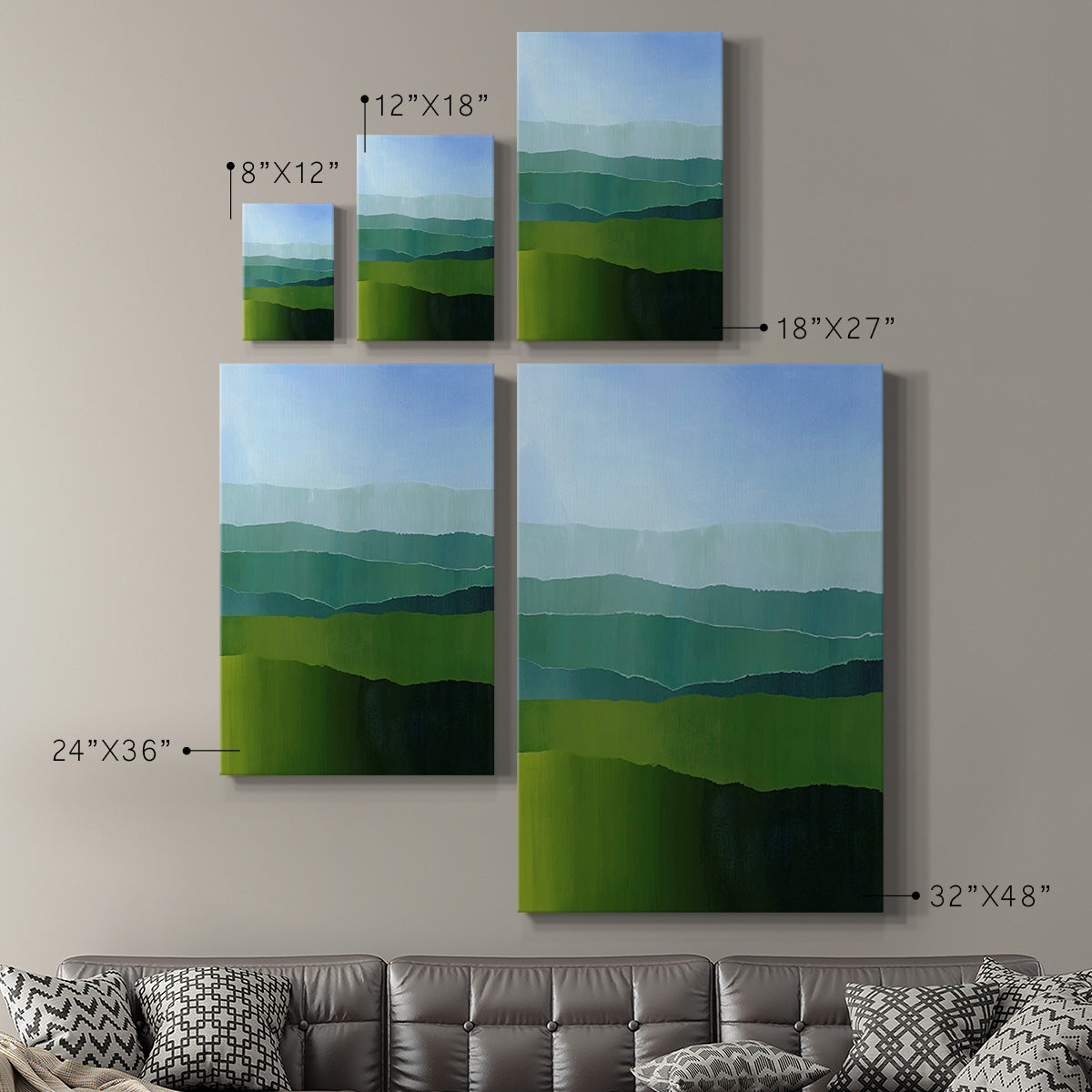 Blue Ridge Fade II Premium Gallery Wrapped Canvas - Ready to Hang