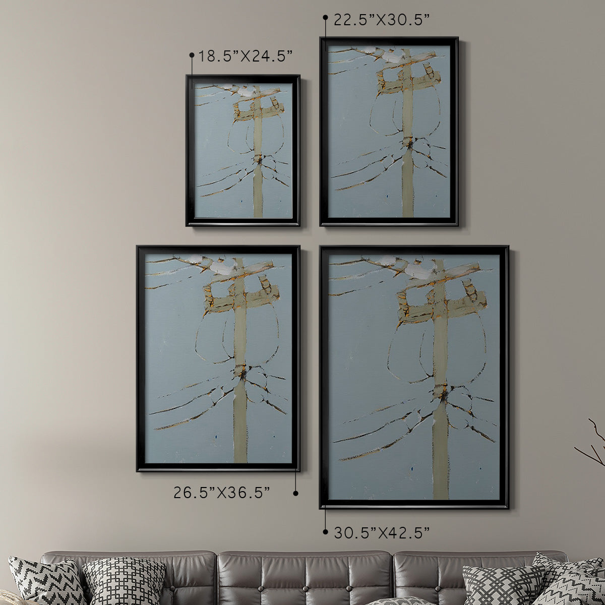 Wires V Premium Framed Print - Ready to Hang