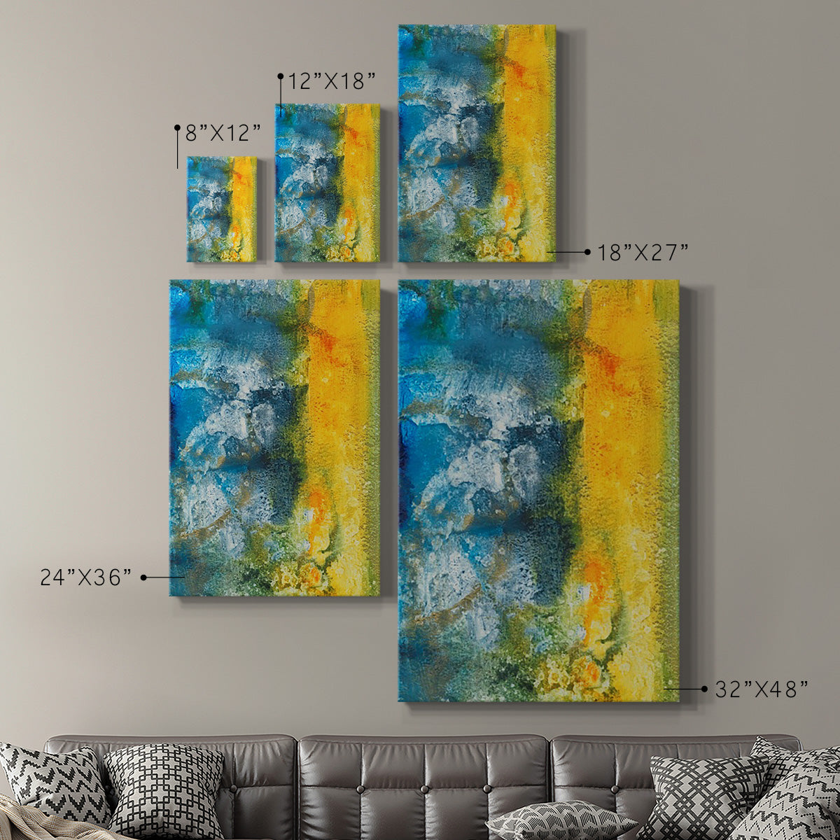 Aquatic Energy II Premium Gallery Wrapped Canvas - Ready to Hang
