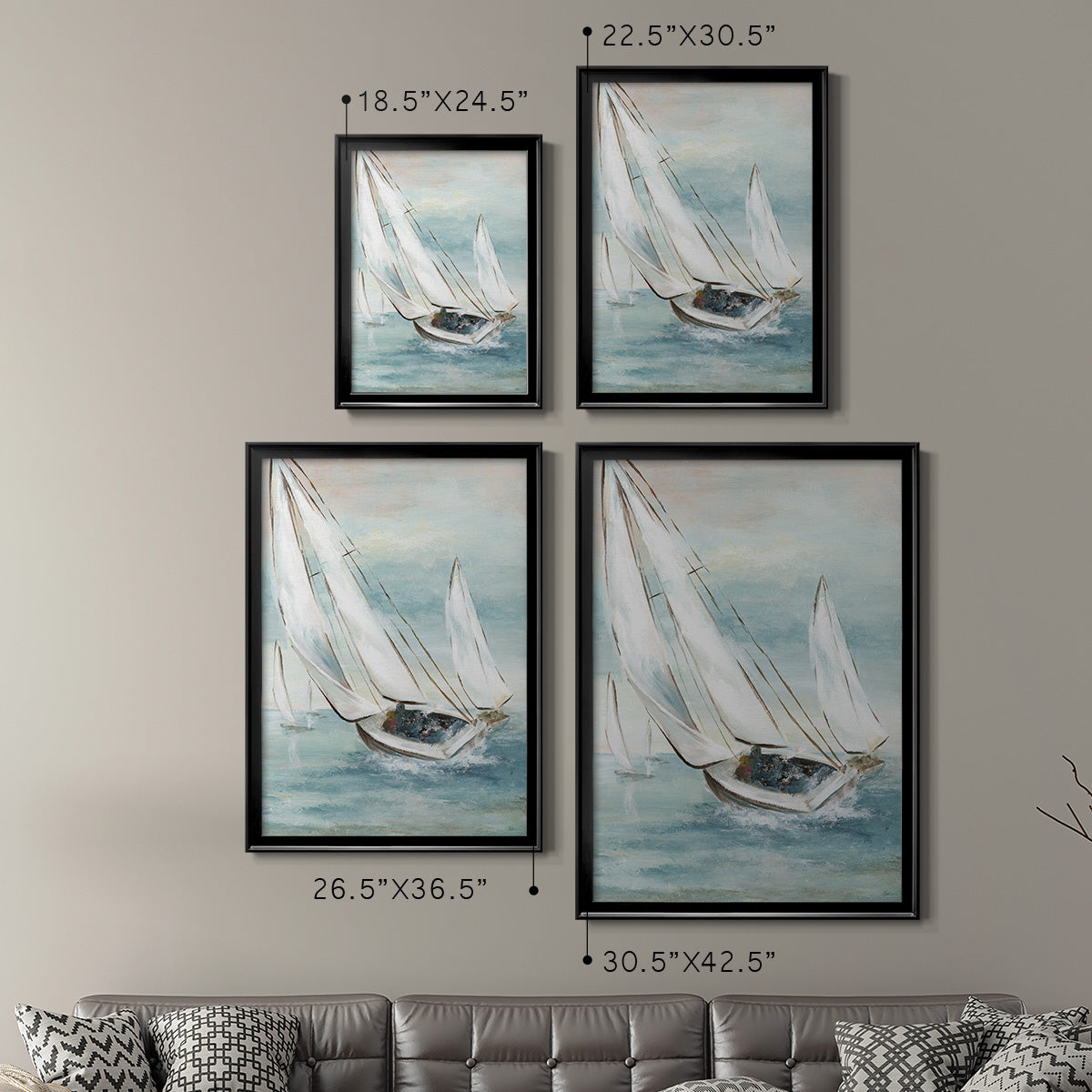 Catching Wind Premium Framed Print - Ready to Hang