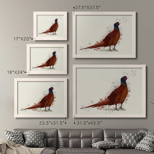 Pheasant Splash 4-Premium Framed Canvas - Ready to Hang