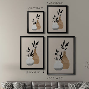 Simple Bud Vases I Premium Framed Print - Ready to Hang