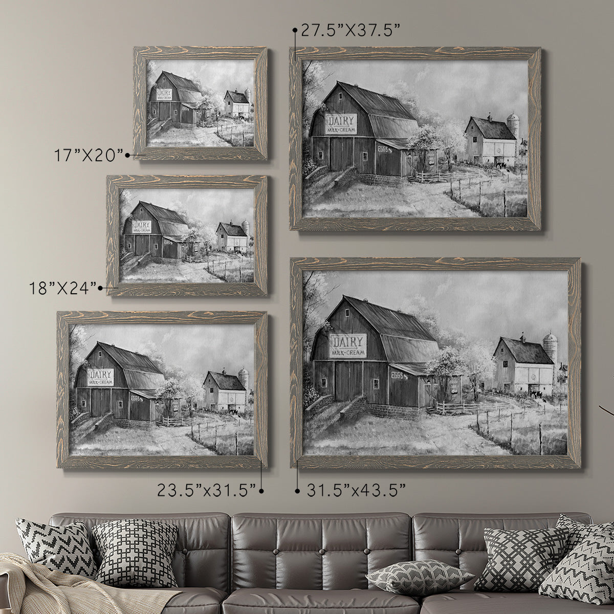 Day at the Farm-Premium Framed Canvas - Ready to Hang