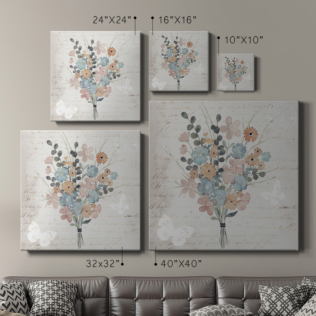 Fleurs Pastel II-Premium Gallery Wrapped Canvas - Ready to Hang